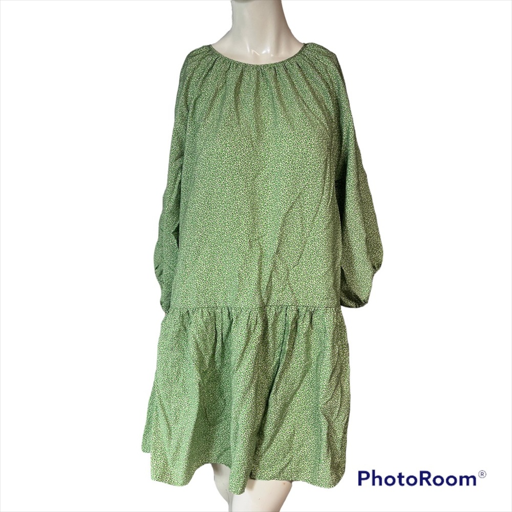 H&M Floral Dress Size Small Trapeze Drop Waist Spring Cute